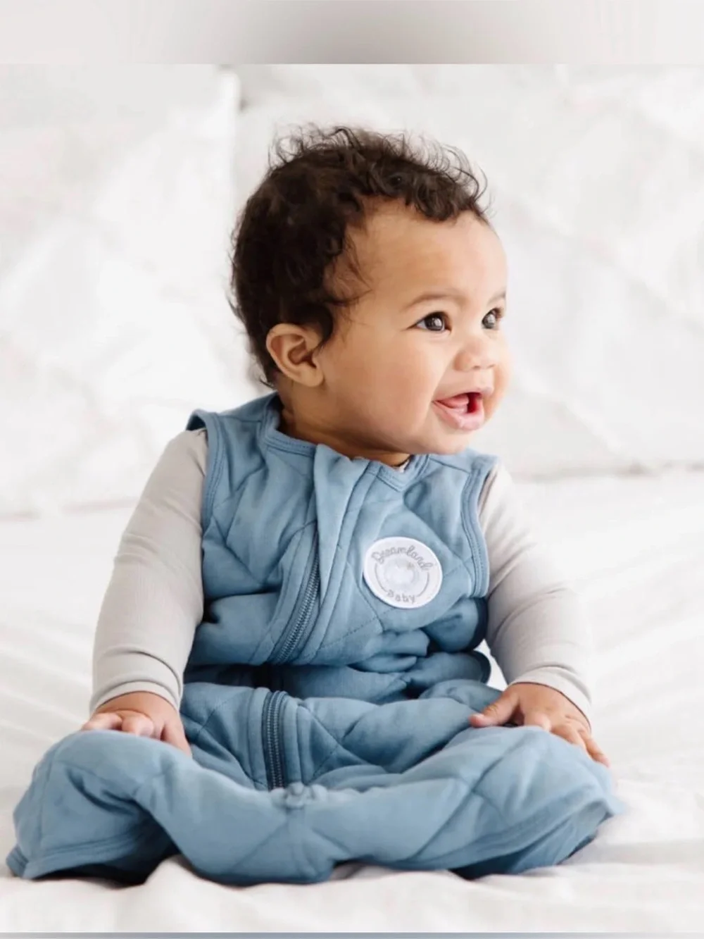 NEW Dreamland Baby Weighted Swaddle Sleep Sack 12-24 Months Ocean Blue